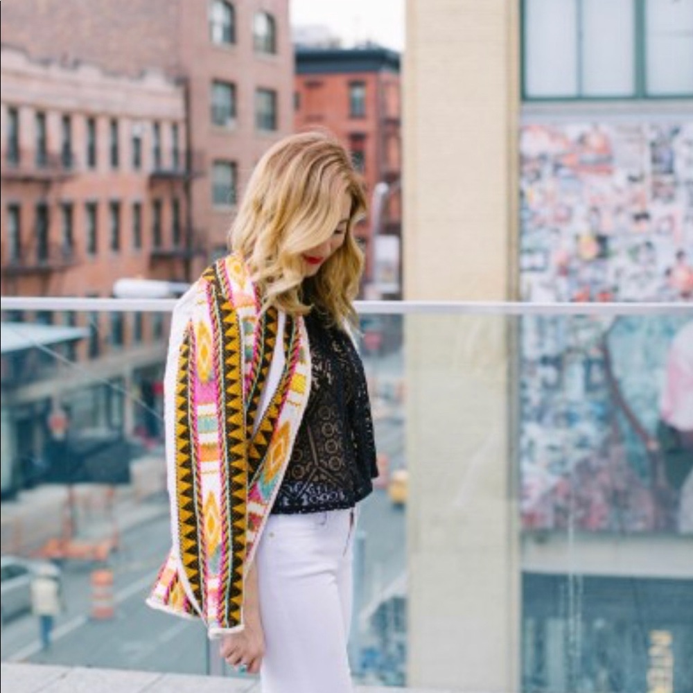 H&M Jacquard Coachella Jacket size M